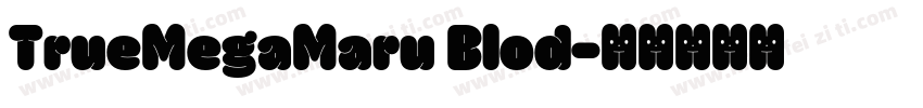 TrueMegaMaru Blod字体转换